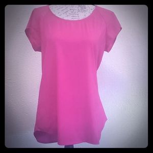 GU Express size small pink short sleeve blouse